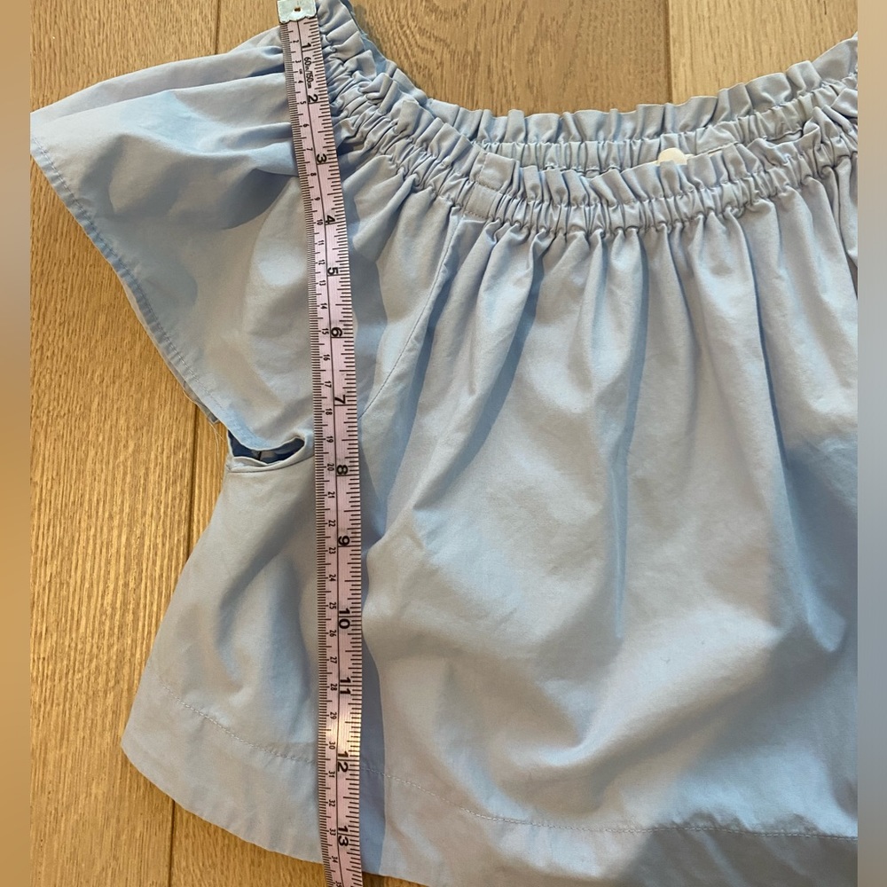 Wilfred Baby Blue Ruffle Crop, Size XS - Picture 9 of 10
